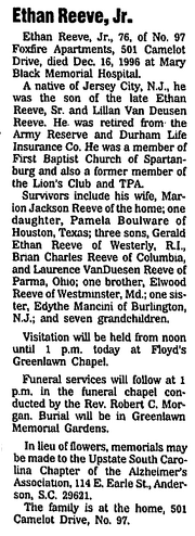 Reeve-Ethan 1996 obituary