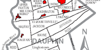 Image - Map of Dauphin County Pennsylvania School Districts.png 