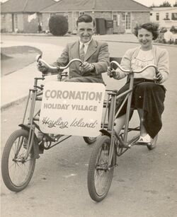 Ernest Russ and Grace Baglin on holiday 1950