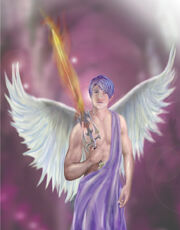 Archangel zadkiel by dreamstone