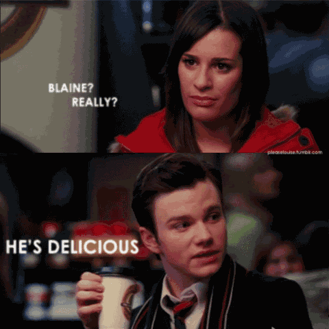 File:Glee-rachelblainereallyskepticalkurthesdeliciousklaine.gif