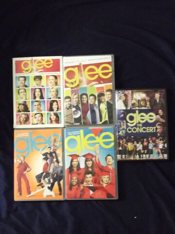 File:Glee DVDs.jpg
