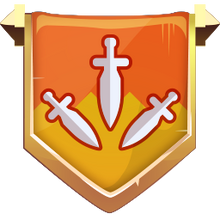 Golden league flag