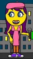 Chica with microphone