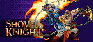 Kratos en la portada de shovel knight
