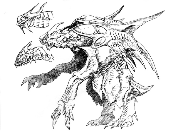 File:Concept Art - Godzilla 2000 Millennium - Orga 32.png