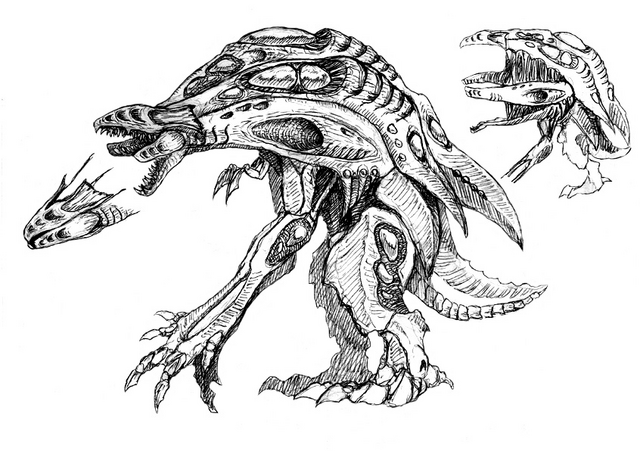 File:Concept Art - Godzilla 2000 Millennium - Orga 97.png