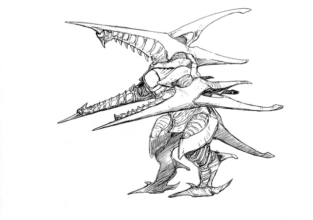 File:Concept Art - Godzilla 2000 Millennium - Orga 31.png