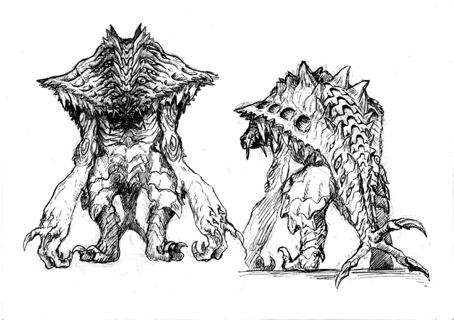 File:Concept Art - Godzilla 2000 Millennium - Orga 107.png