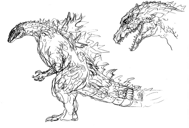 File:Concept Art - Godzilla 2000 Millennium - Godzilla 22.png