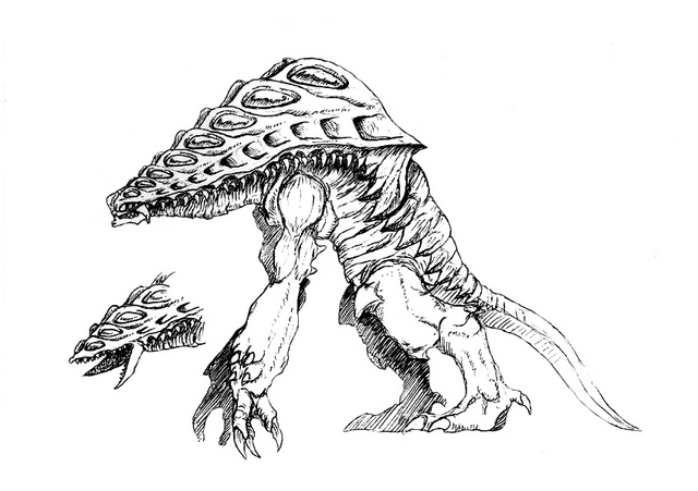 File:Concept Art - Godzilla 2000 Millennium - Orga 103.png