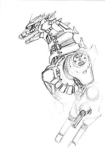 File:Concept Art - Godzilla Against MechaGodzilla - Kiryu 39.png