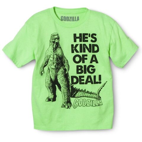 File:Godzilla 2014 Merchandise - Clothes - Kind of a Big Deal Boys Shirt.jpg