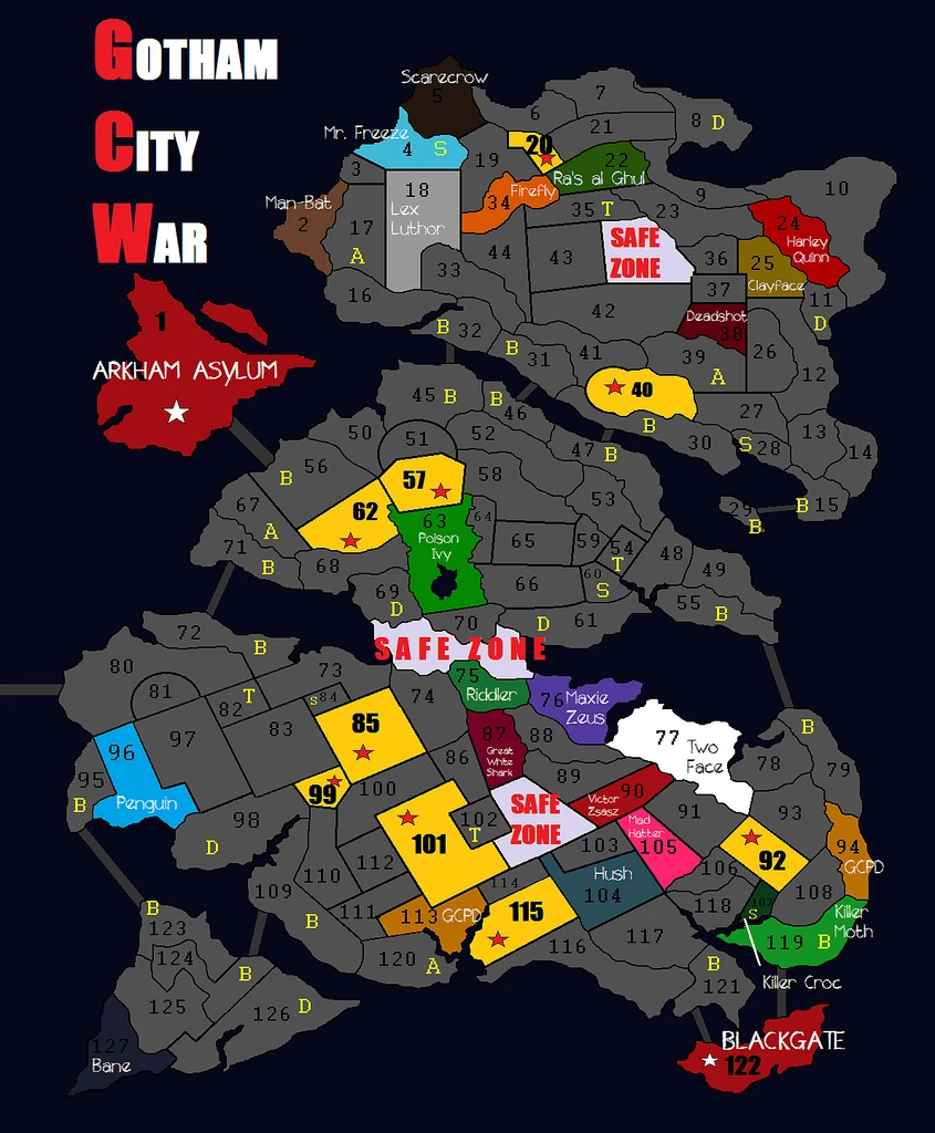 Готэм город карта