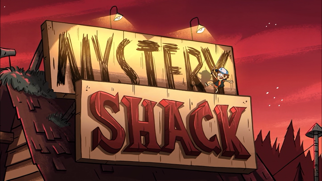 Mystery Shack надпись