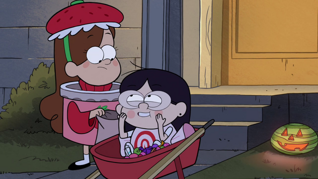 File:S1e12 Mabel with Candy Chiu in a wheelbarrow with candy.png