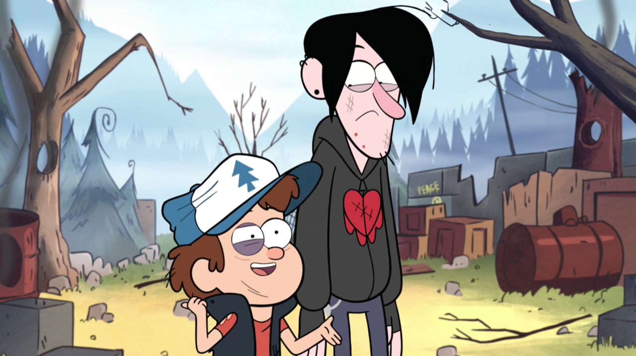 Image S1e10 Dipper Robbie Post Battlepng Gravity Falls Wiki Fandom Powered By Wikia 8046