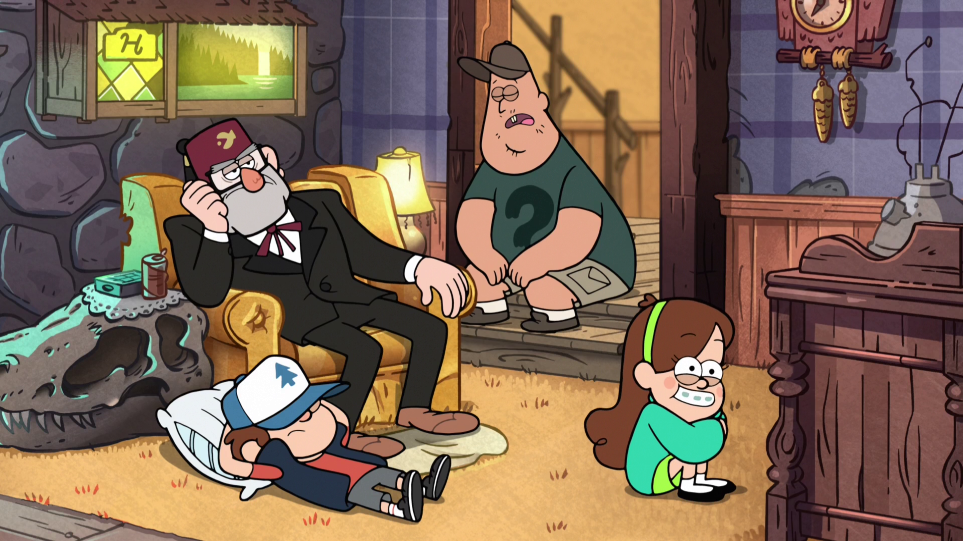 Image S2e6 watching tv.png Gravity Falls Wiki FANDOM powered by Wikia