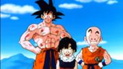 Goku, Krillin, and Gohan (Lord Slug)