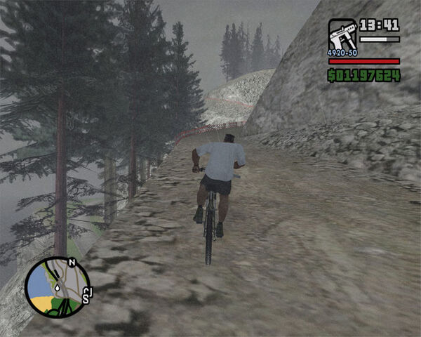 Fișier:GTASA PC Gameplay Mountain Bike.jpg