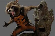 Rocket and Groot