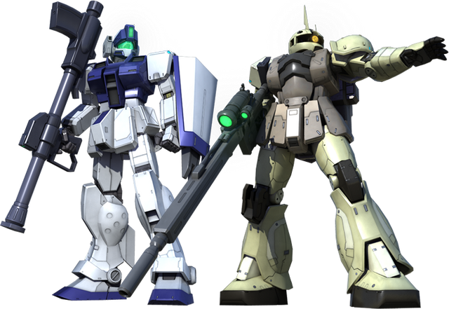 File:GM Sniper II White Dingo & Zaku I Sniper (Yonem Kirks).png