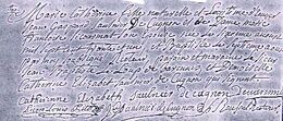 Saulnier de CUGNON MARIE CATHERINE