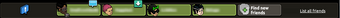 Friends taskbar
