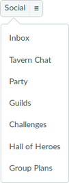 Social menu