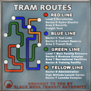 Black Mesa tram routes