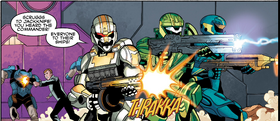 Jackknife engage the Covenant Remnant