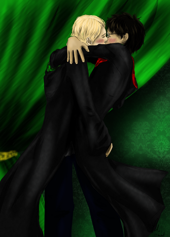 File:Drarry kiss by akane3196-d6mnaa1.png