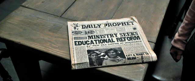 File:DH1 The Daily Prophet reports Ministry seeks educational reform.jpg