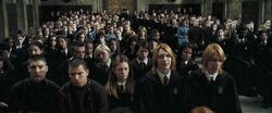 Students at memorial