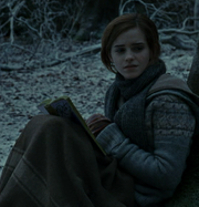 Hermione with the book