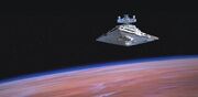 Star Destroyer over Tatooine