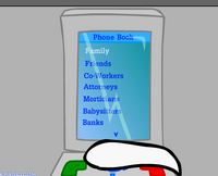 Henry uses cellphone