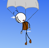 Airship parachute
