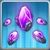 Crystal fragments
