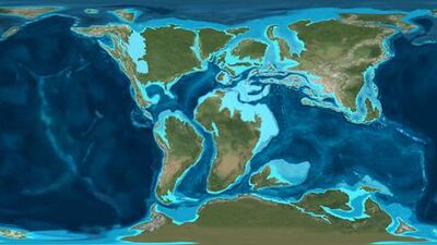 Cretaceous map