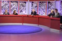 Ian Hislop, Claudia Winkleman, William Hague, Stanley Johnson and Paul Merton