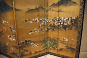 Japanese screen - battle