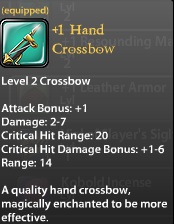 1 Hand Crossbow