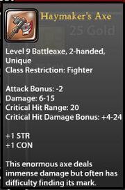 Haymaker's Axe