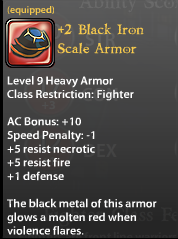 2 Black Iron Scale Armor