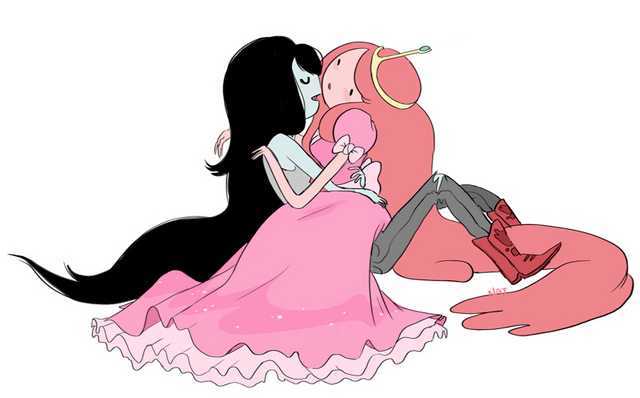 Archivo:Bonnibel and Marceline - Vampire Orientation - by Natasha.png