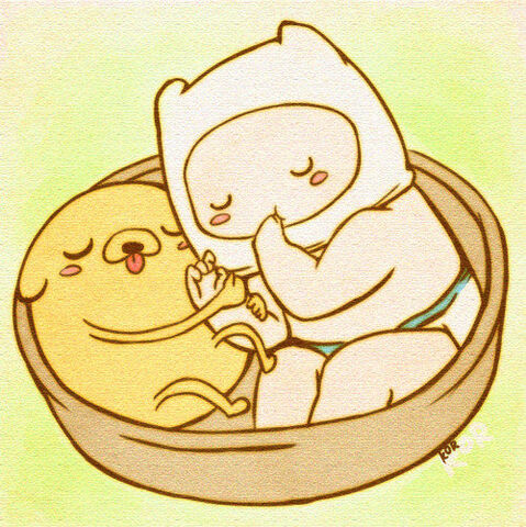 Archivo:Baby-finn-and-jake-from-adventure-time-by-xxlostxkittenxx-d4r7sk1.jpeg