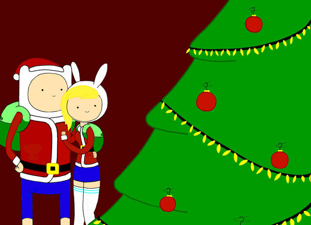 Archivo:Finn and fionna s christmas by deadlysugarpanda792-d4joqcw.jpg