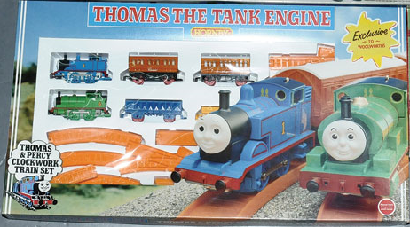 Image - HornbyThomasandPercyclockworktrainset.png | Hornby Thomas Wiki ...