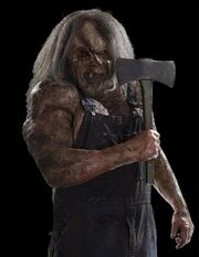 Victor crowley holding axe